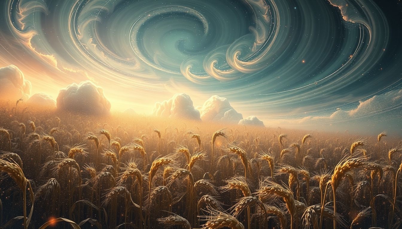 Afnemende oogst symboliseert teleurstelling na hard werken en inzet.