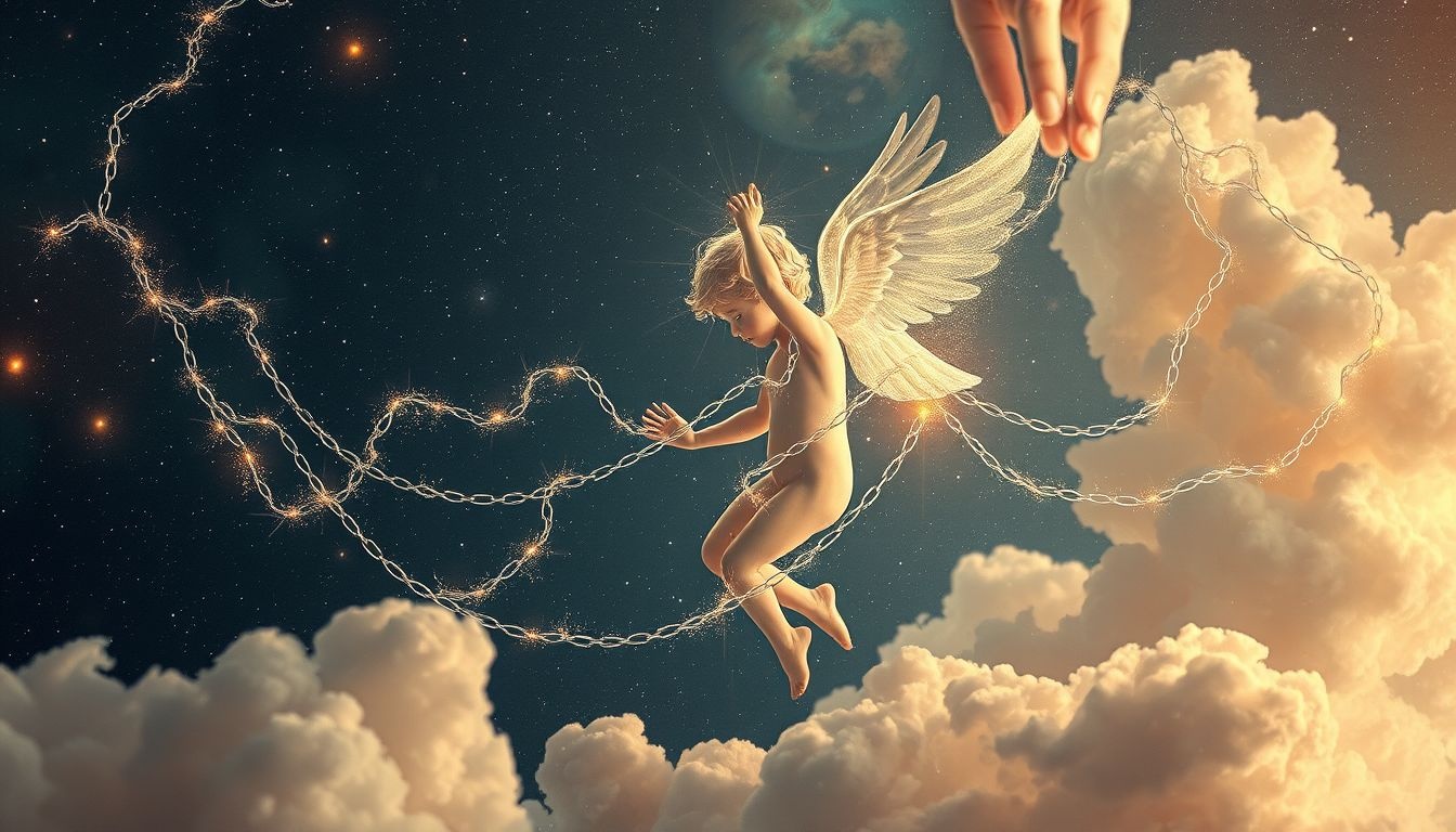 Cupido gevangen symboliseert vaak angst voor emotionele verbondenheid.