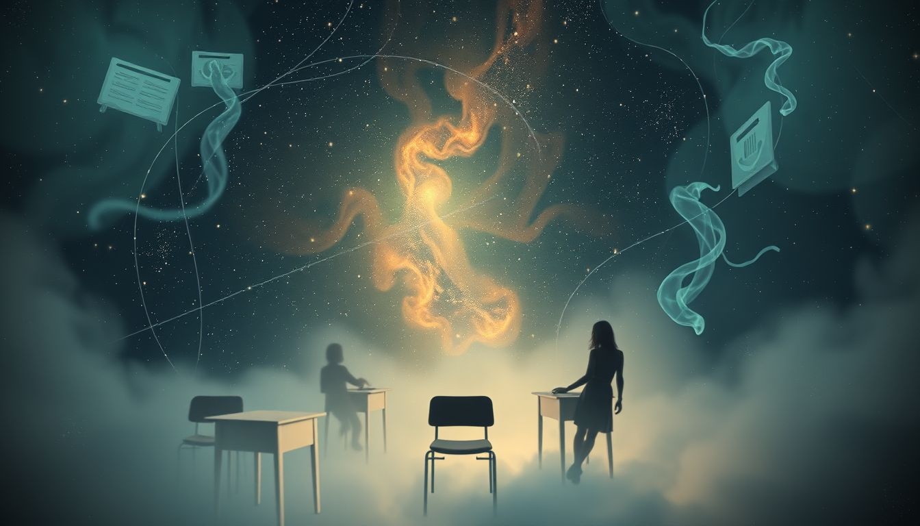 Stress en angst versterken nachtmerries over falen in de klas.