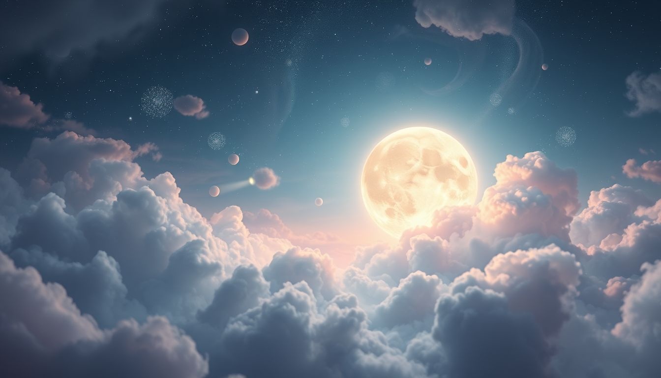 Dromen over volle maan symboliseren vaak loslaten en innerlijke transformatie.