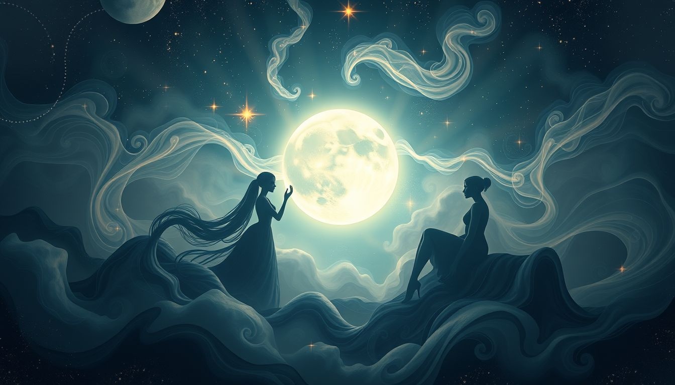 Dromen over volle maan symboliseren vaak innerlijke transformatie en groei.