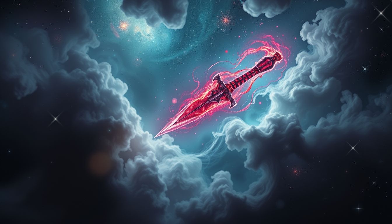 Dromen over een bloedige dolk symboliseert vaak schuld of conflict.