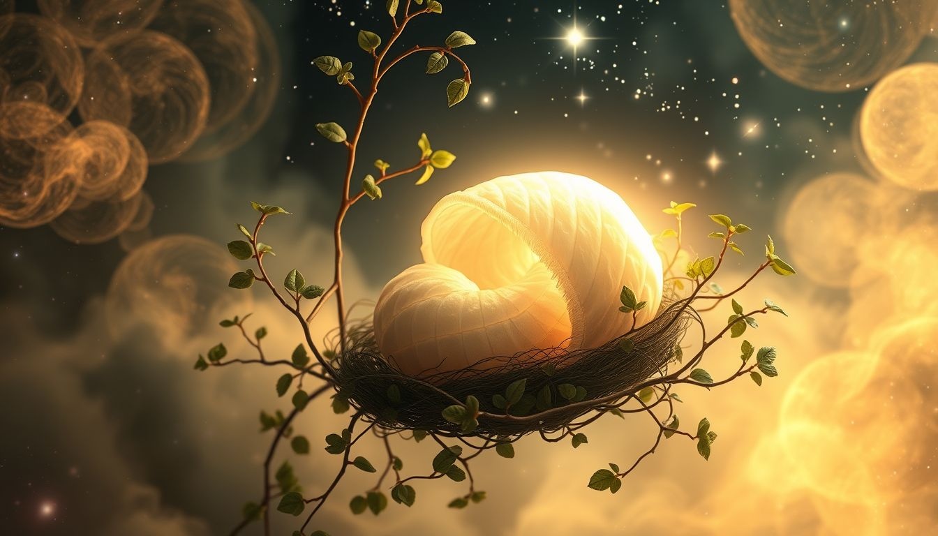 Dromen over een cocon symboliseren persoonlijke groei en transformatie in de natuur.