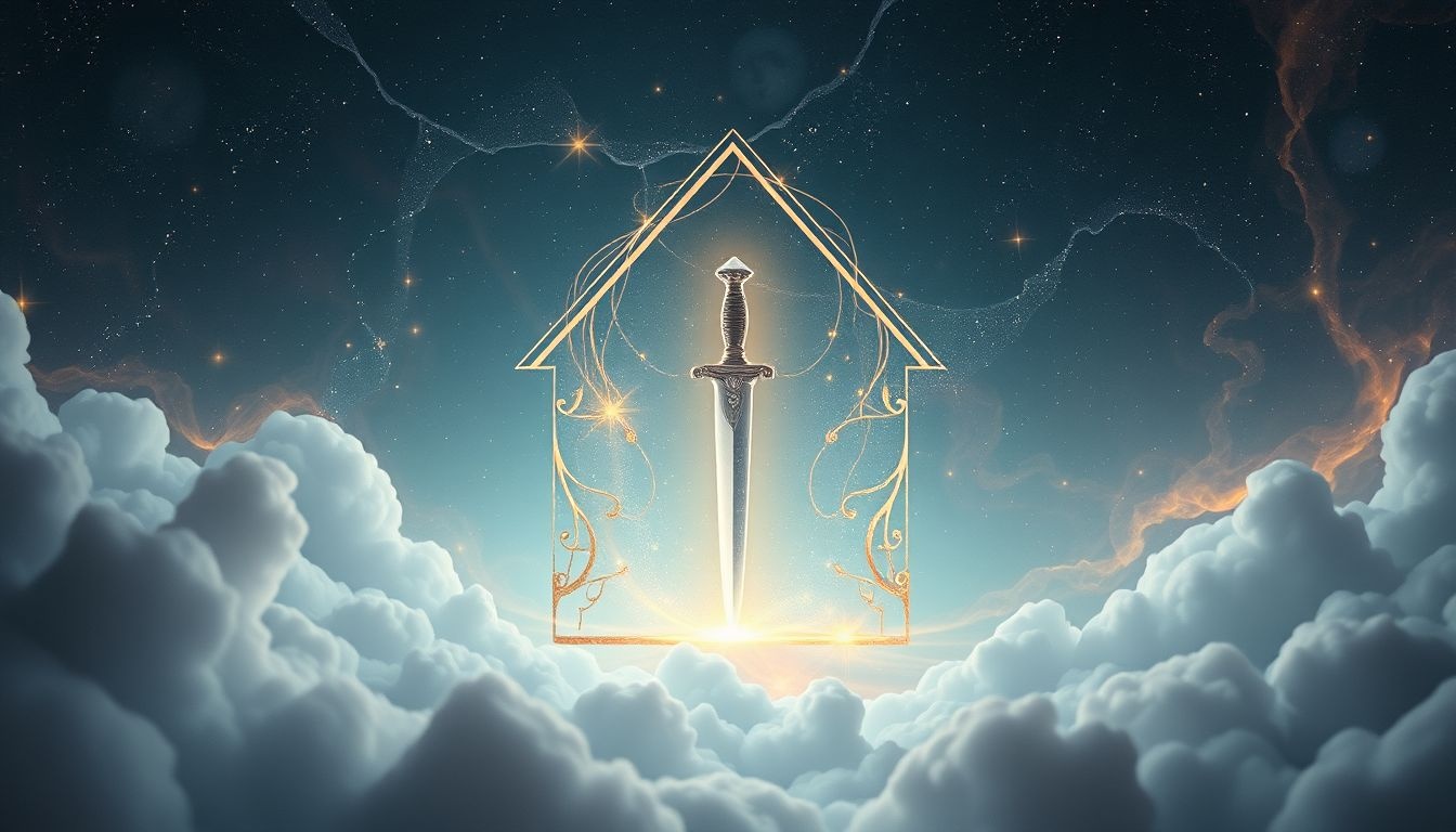 Dromen over een dolk in een droomhuis symboliseert verborgen dreigingen dichtbij huis.