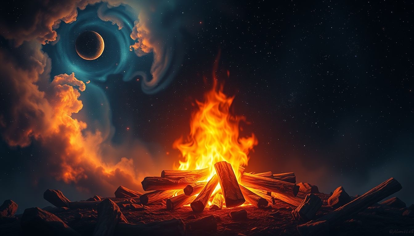 Dromen over kampvuur symboliseren vaak passie en innerlijke kracht.