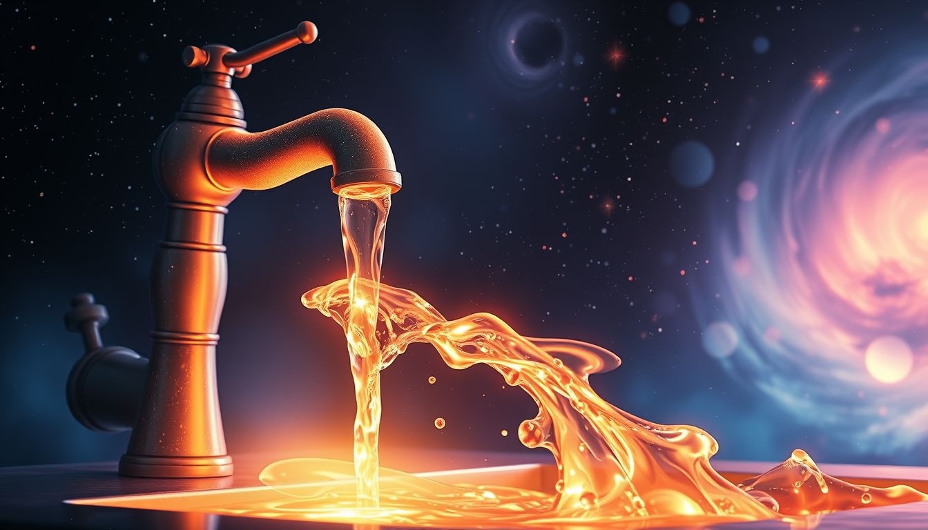 Dromen over kokend water uit een kraan symboliseert intense emoties.