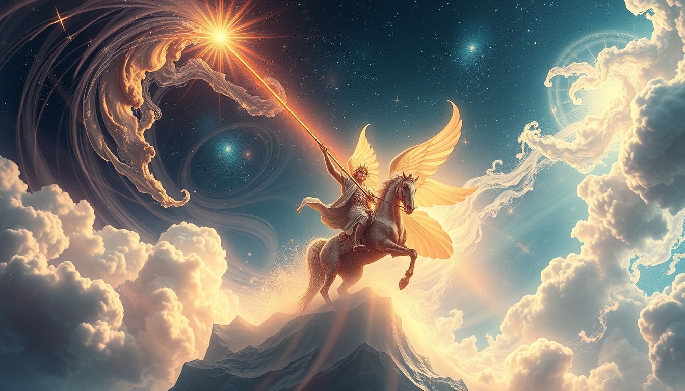 Een lansierrijder symboliseert kracht en overwinning in dromen.