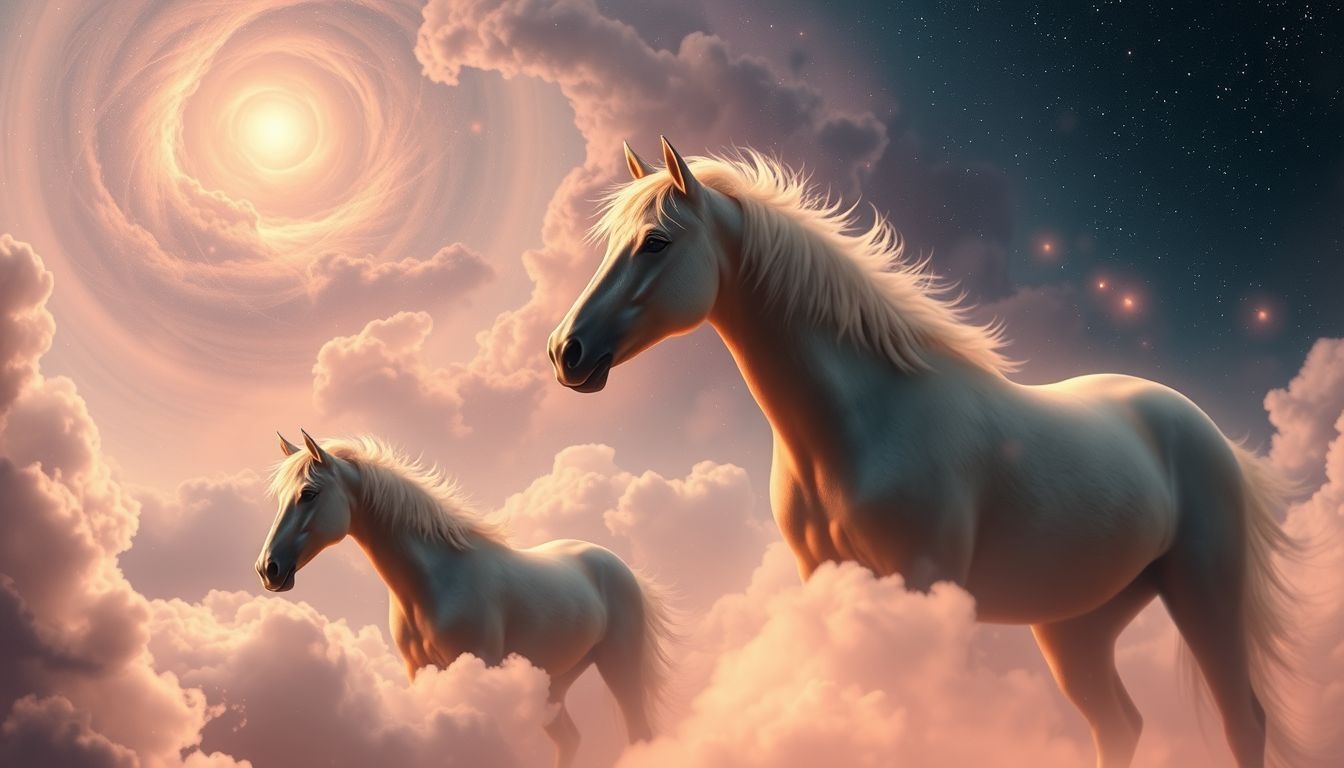 Dromen over tamme paarden symboliseren controle en innerlijke rust.