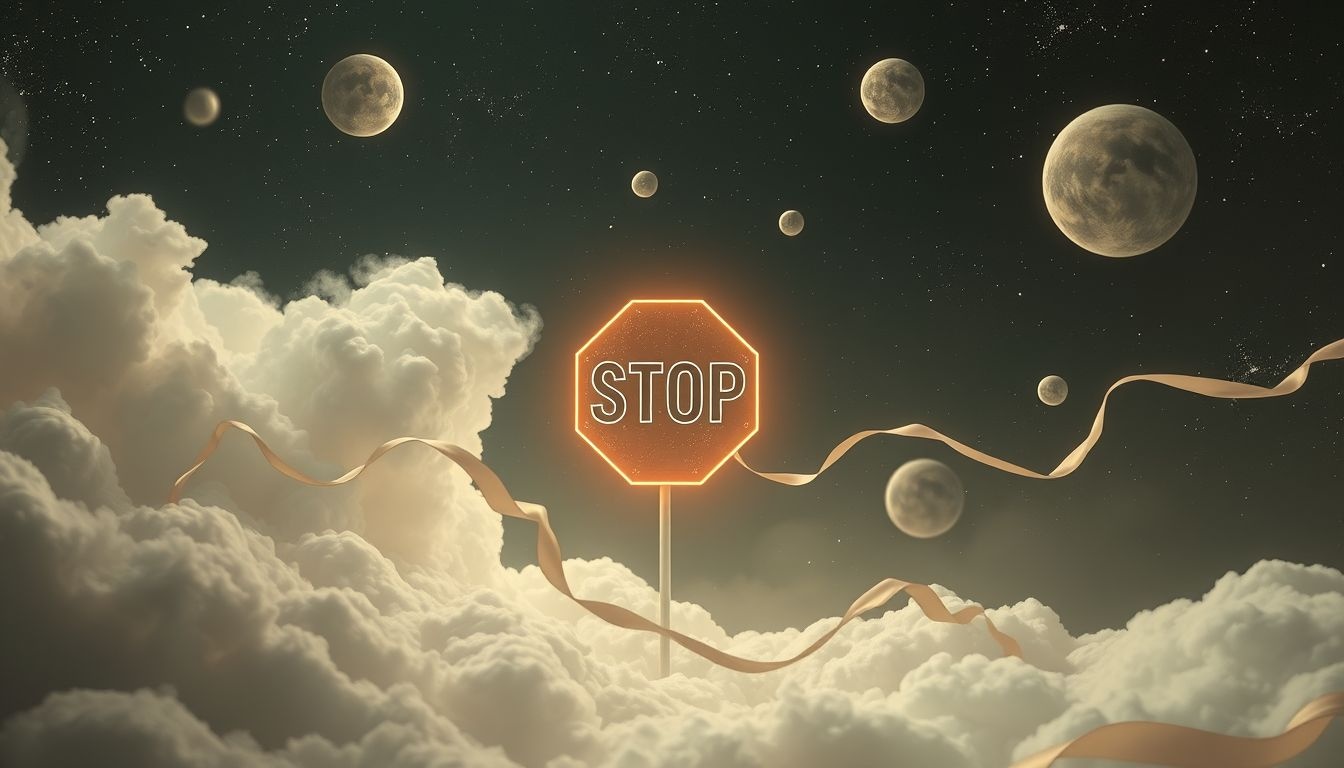 Dromen over stopborden negeren reflecteert vaak vermijding van confrontaties.