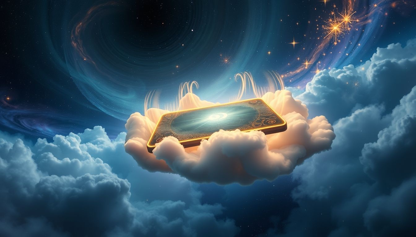 Dromen over geluid makende tablet symboliseert communicatie en nieuwe ideeën.