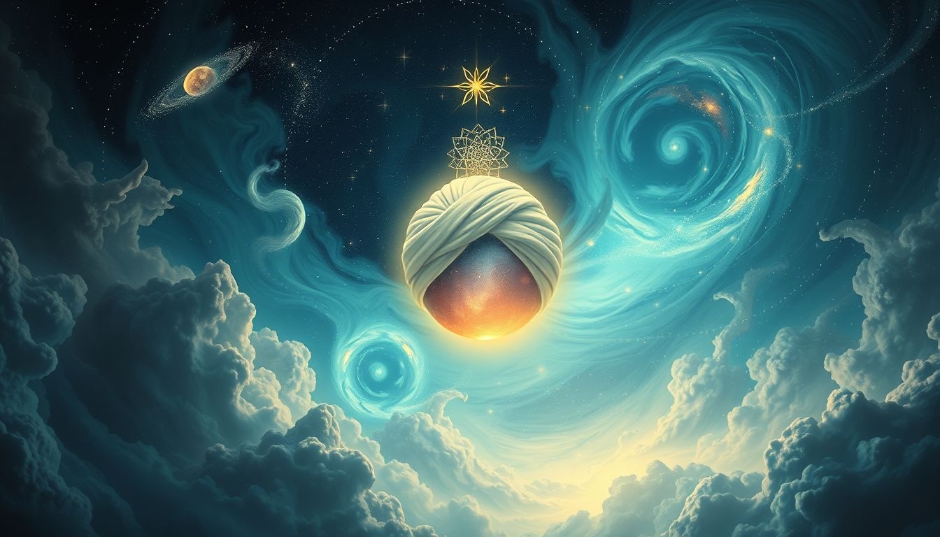 Dromen over een tulband symboliseert wijsheid en spirituele kracht.