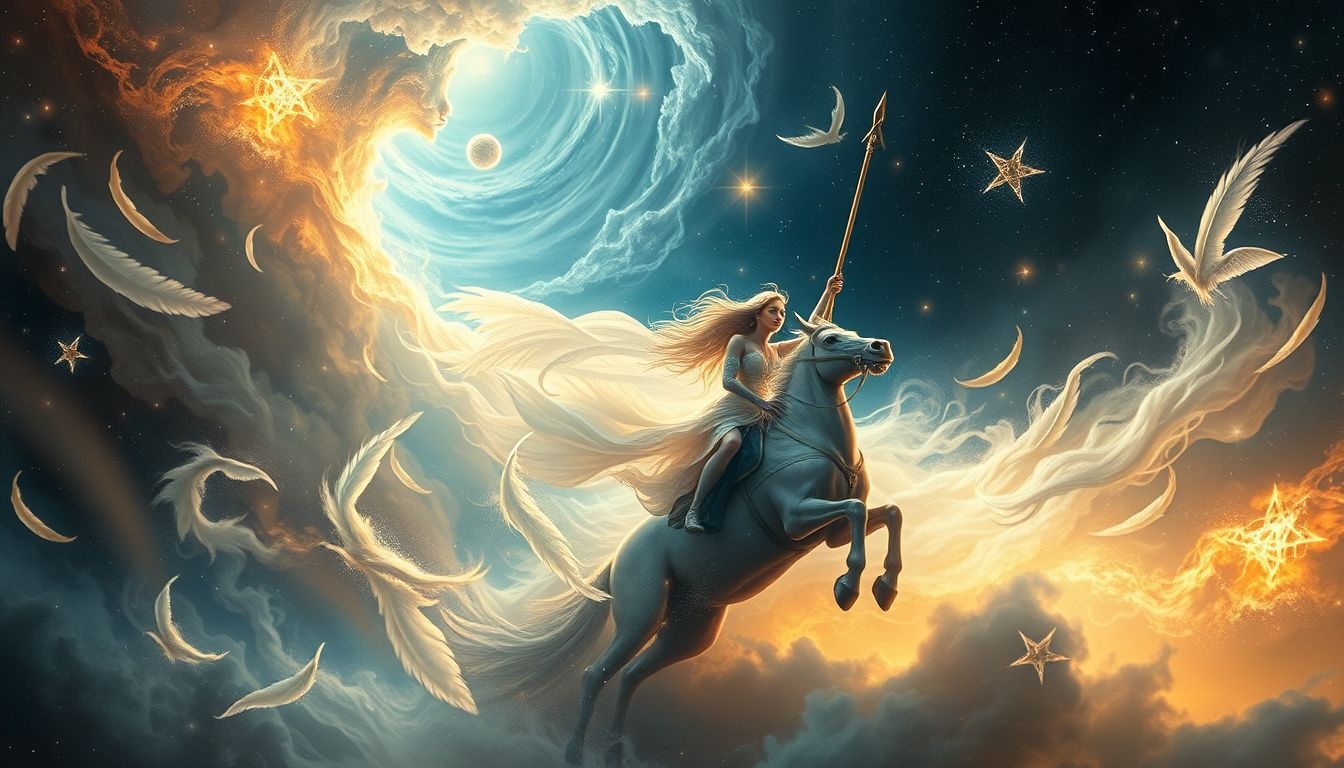 Dromen over vrouwelijke lansierrijders symboliseren moed en innerlijke kracht.