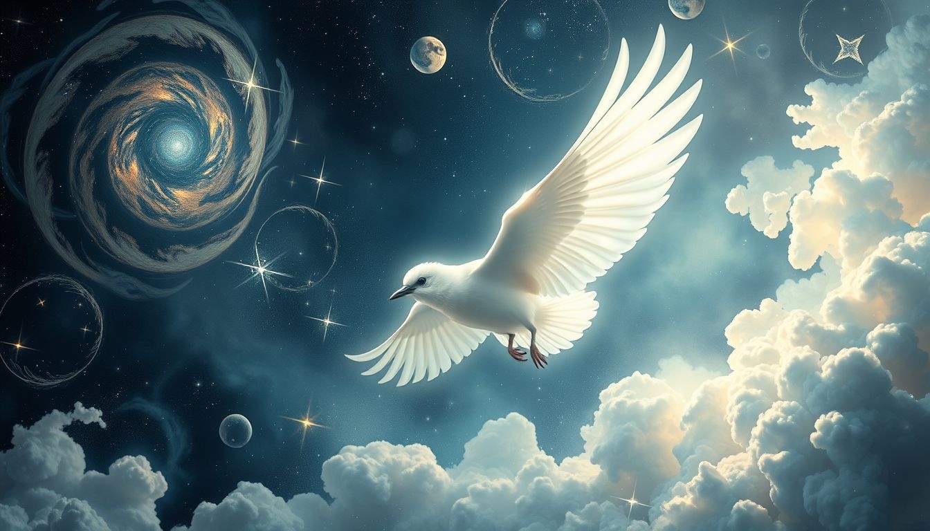 Een witte ekster symboliseert zeldzaamheid en spirituele zuiverheid in dromen.