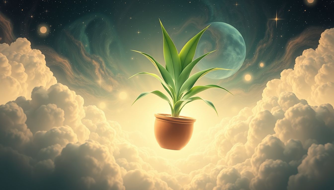 Dromen over yuccapalmen in pot symboliseren innerlijke groei en geduld.