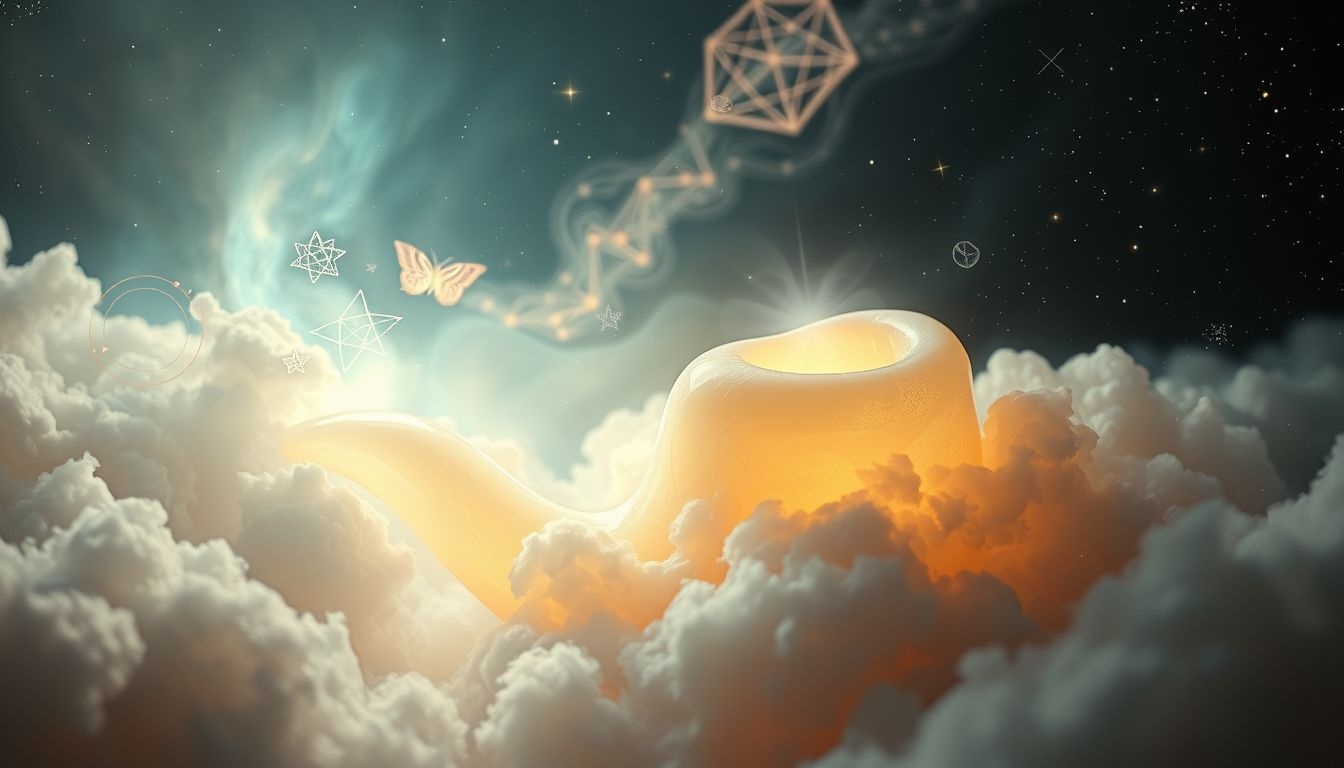 Dromen over een zeepsteen pijp symboliseert innerlijke rust en meditatie.