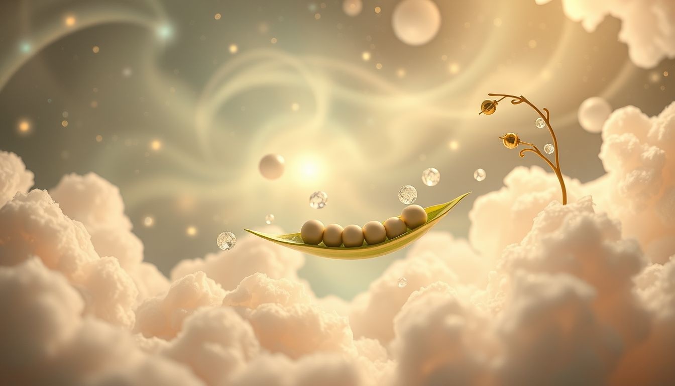 Erwten in dromen symboliseren vaak schoonheid, harmonie en balans.