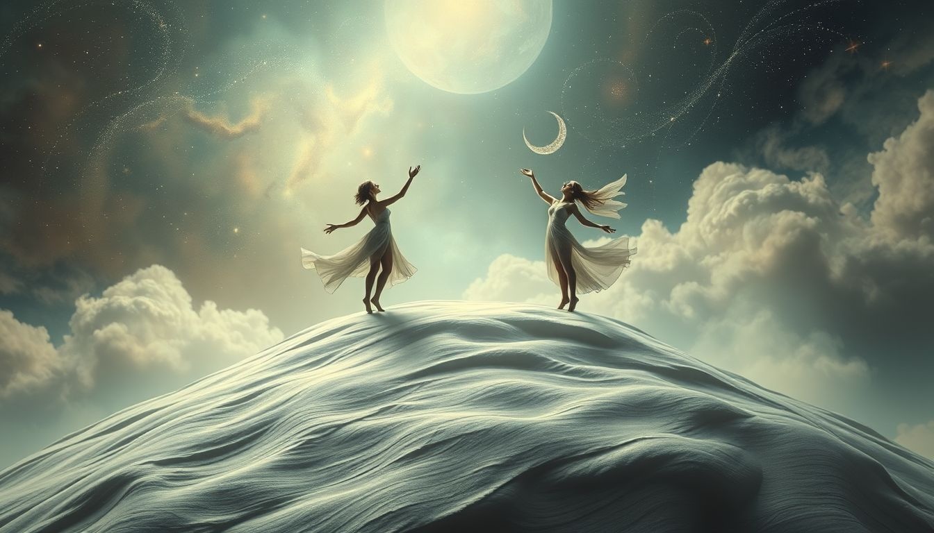 Dromen over dansen in een kleigroeve symboliseert innerlijke vrijheid en expressie.