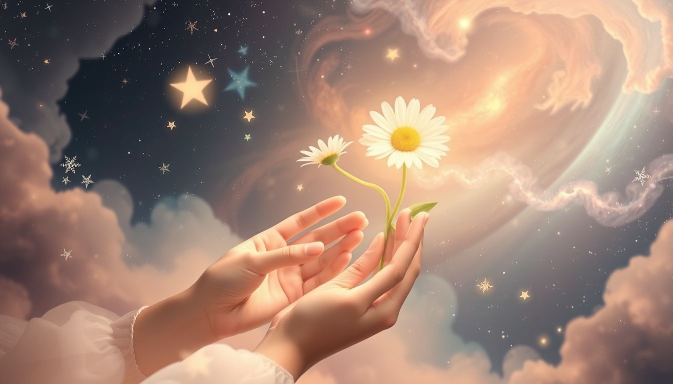 Dromen over madeliefjes symboliseren vaak onschuld en nieuwe kansen.