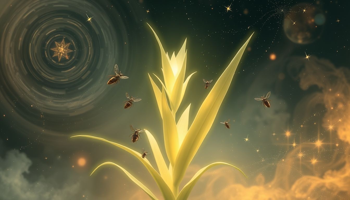 Dromen over insecten op yuccapalm symboliseren verborgen zorgen en creativiteit.