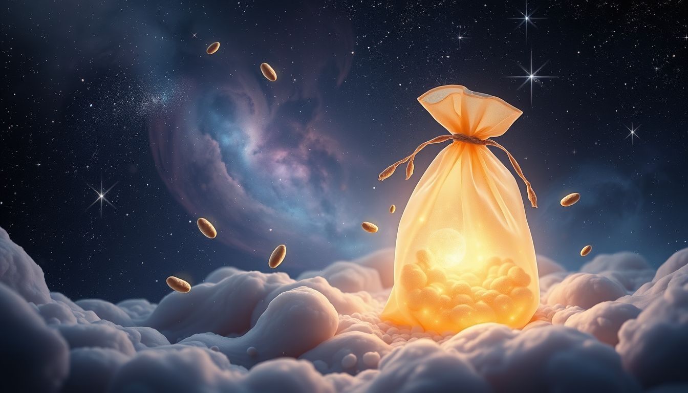 Dromen over linzen in een zak symboliseert overvloed en potentiële groei.