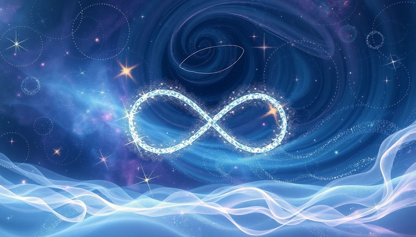 Dromen over oneindigheid symboliseert eeuwigheid en onbegrensde mogelijkheden.