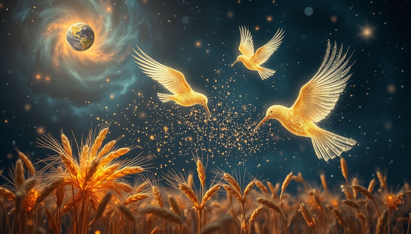 Dromen over vogels die rogge eten symboliseren verlies en verandering.