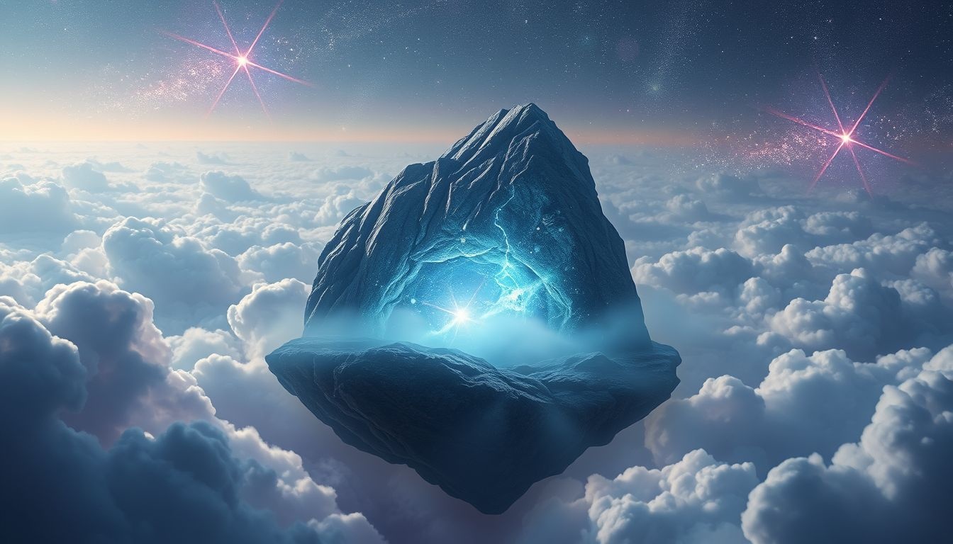 Dromen over granieten rots symboliseren kracht en onverzettelijkheid.