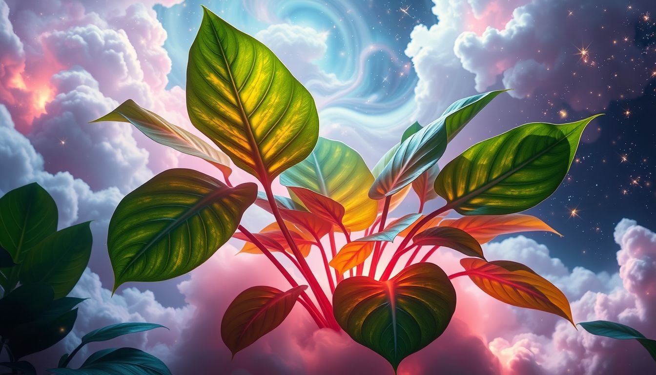 Een gezonde philodendron symboliseert groei en innerlijke balans.
