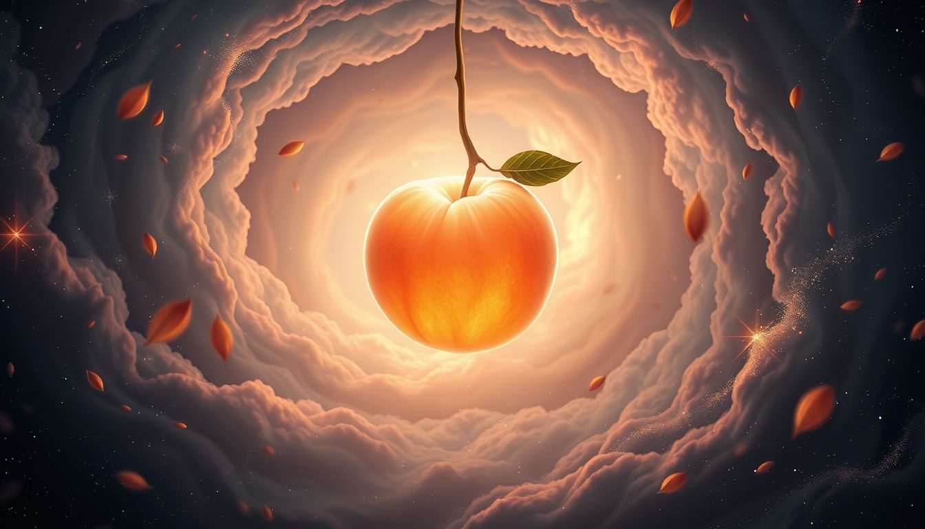 Een perzikpit symboliseert groei en verborgen talent in dromen.