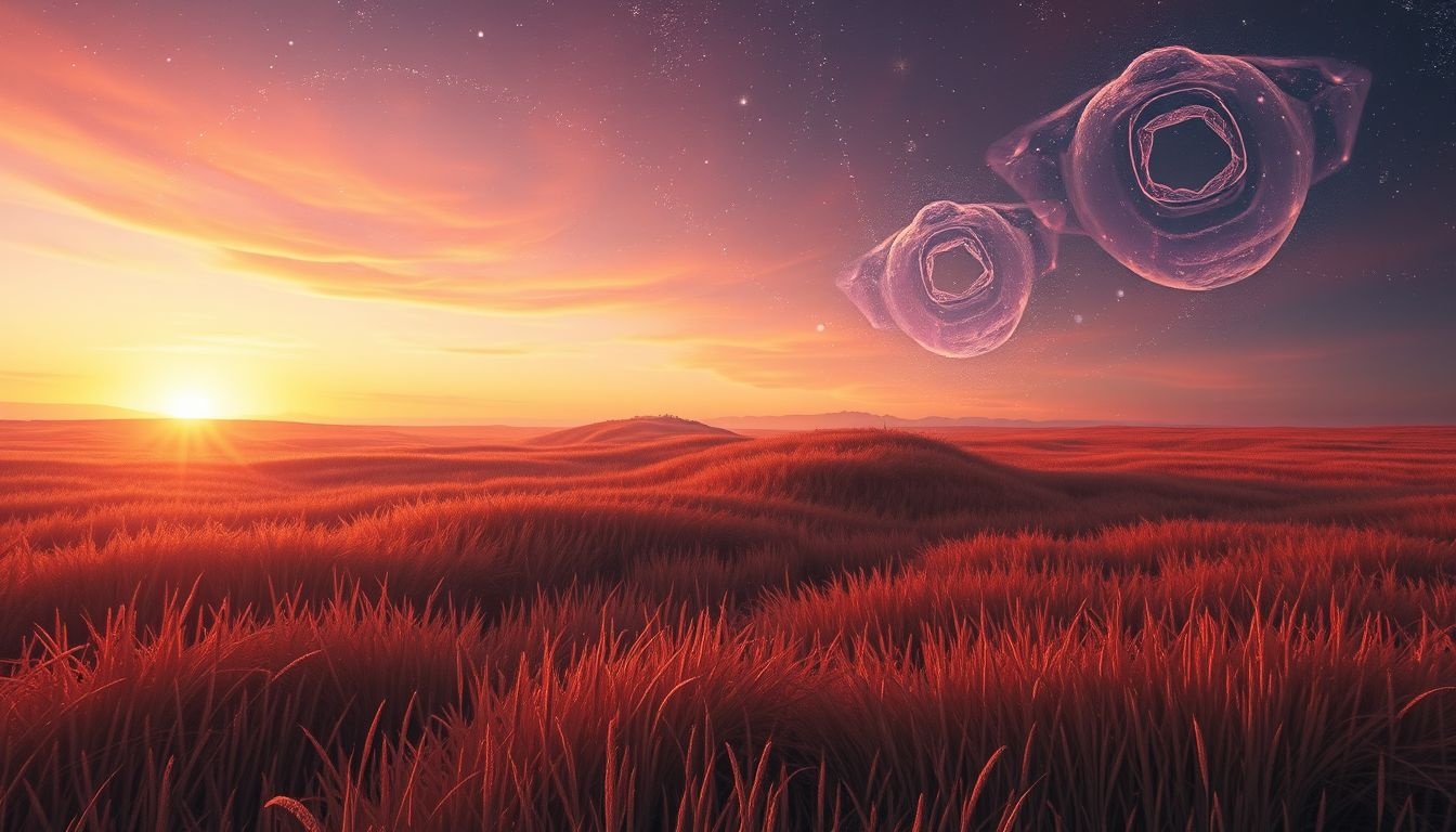 Schreeuwen in zonsondergangveld symboliseert innerlijke strijd en loslaten.