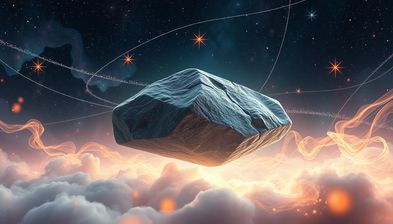 Dromen over een granieten beeld symboliseert onverzettelijke kracht en stabiliteit.