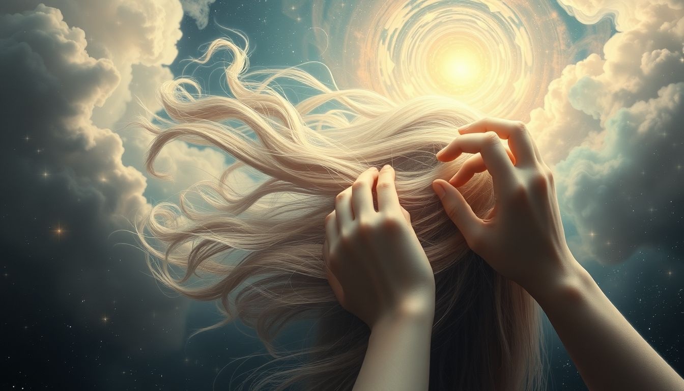 Een overleden persoon knipt je haar: loslaten van verleden.