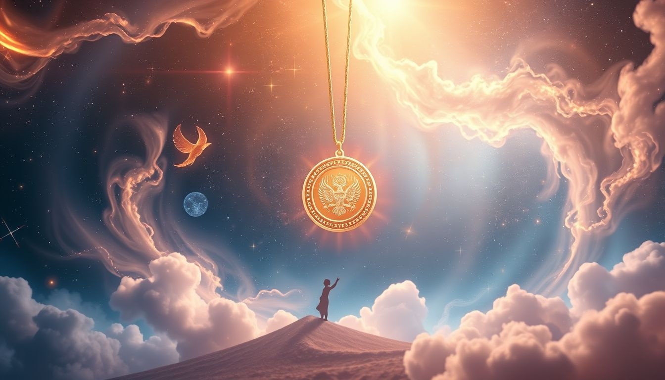 Een medaille in droom symboliseert erkenning voor innerlijke moed.