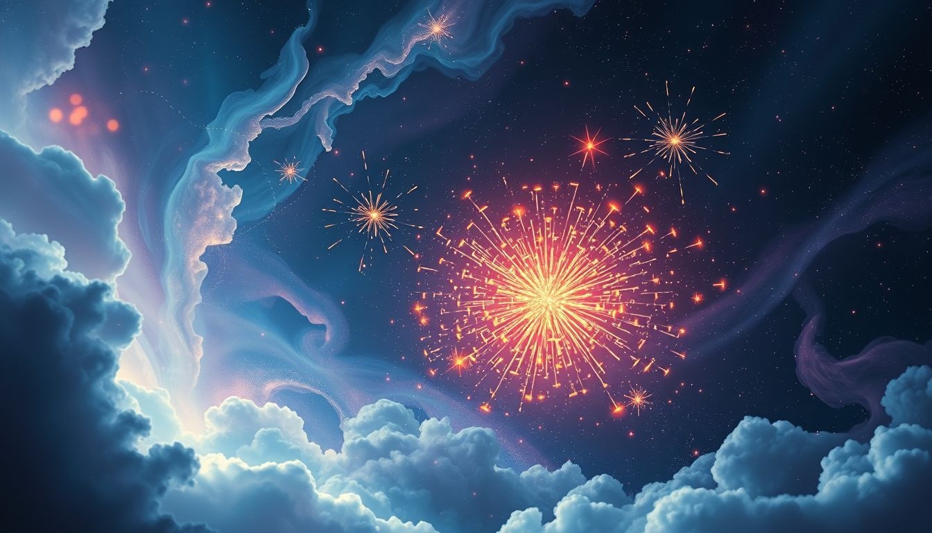 Een ongeluk met vuurwerk duidt op onverwachte spanning en gevaar.