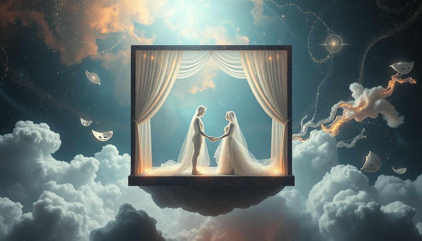 Een onverwachte ontmoeting in de theaterloge symboliseert nieuwe kansen.