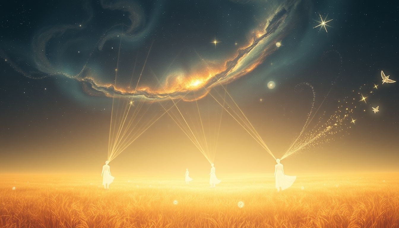 Schreeuwen in een veld symboliseert zoeken naar verloren innerlijke kracht.