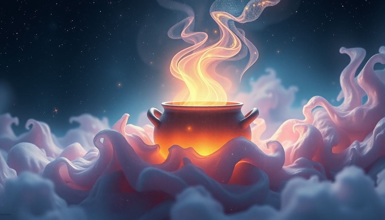 Een pot met voedsel symboliseert overvloed en emotionele zekerheid.