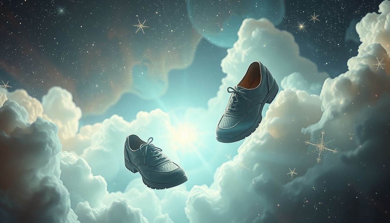 Schoenen passen die beschadigd zijn symboliseert onzekerheid over je levenspad.