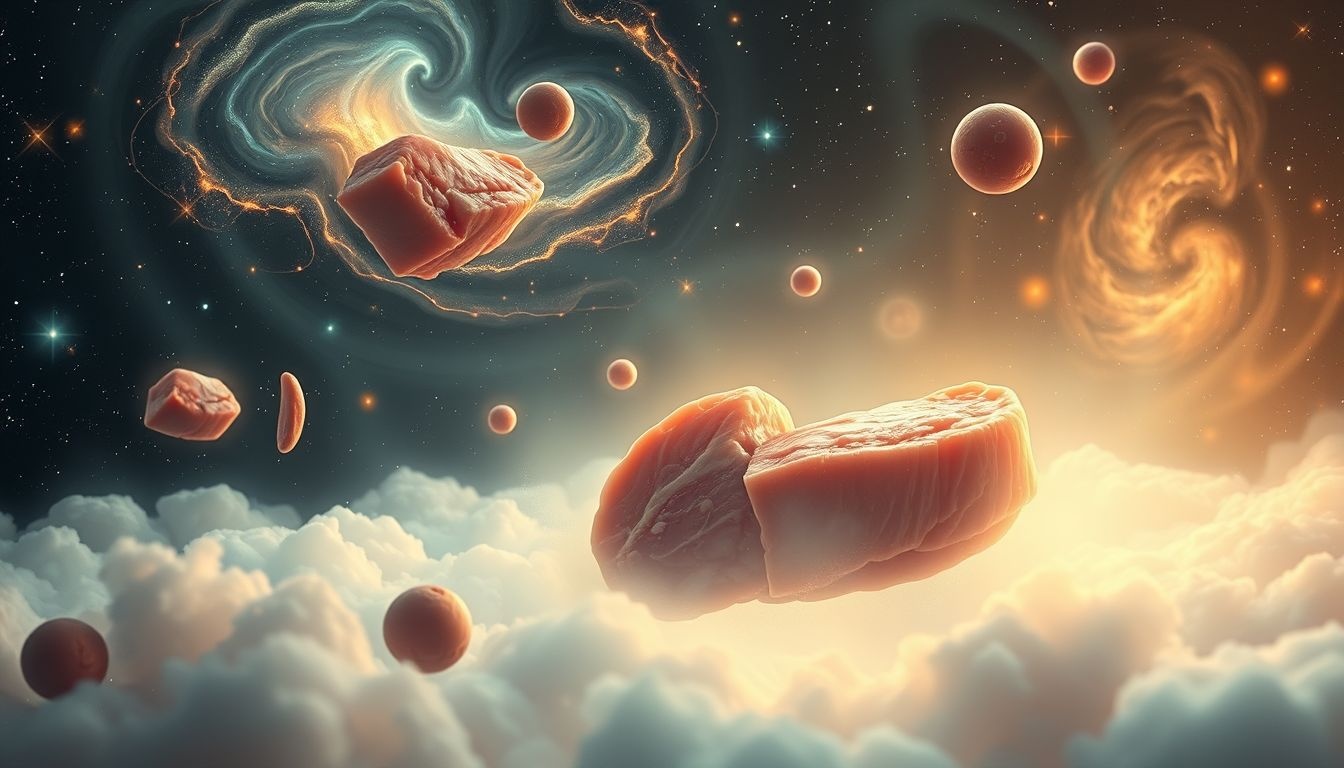 Dromen over varkenshaas eten op ongewone plek symboliseert avontuur.