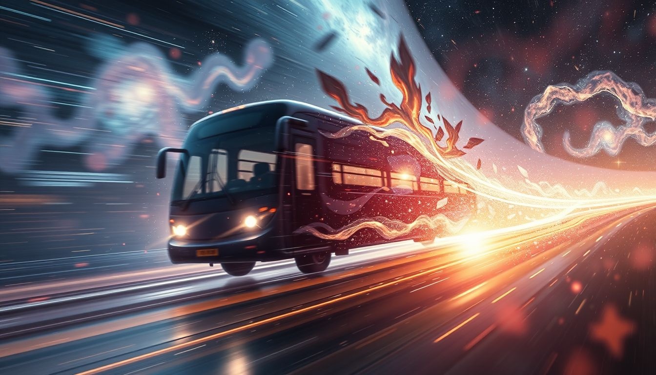 Een snel rijdende omnibus symboliseert urgente veranderingen in je leven.