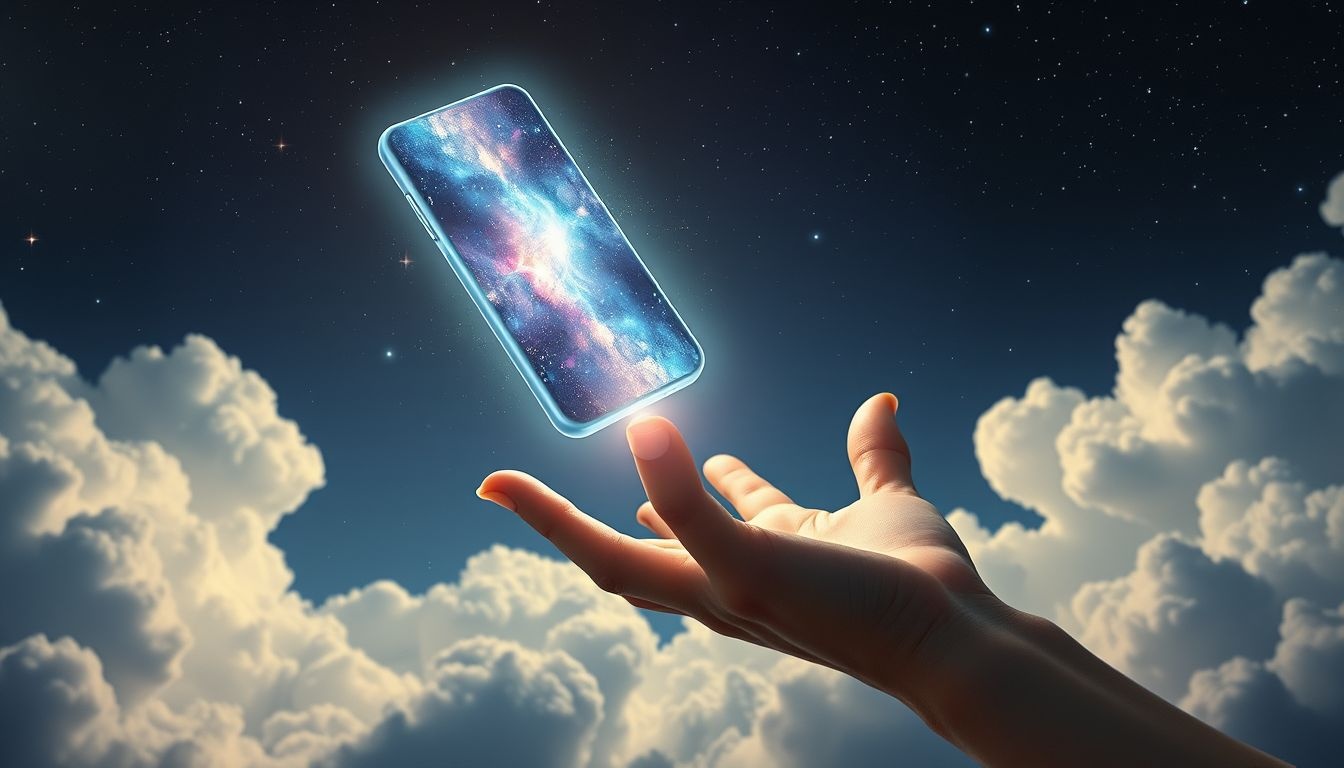 Een telefoon in de lucht vangen symboliseert onverwachte communicatie.