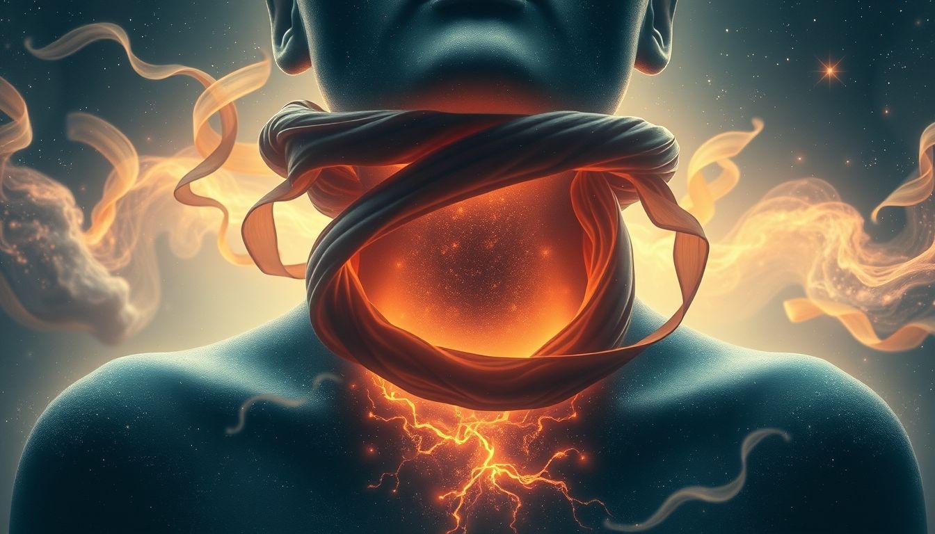 Een knellende kraag in dromen symboliseert vaak emotionele verstikking.