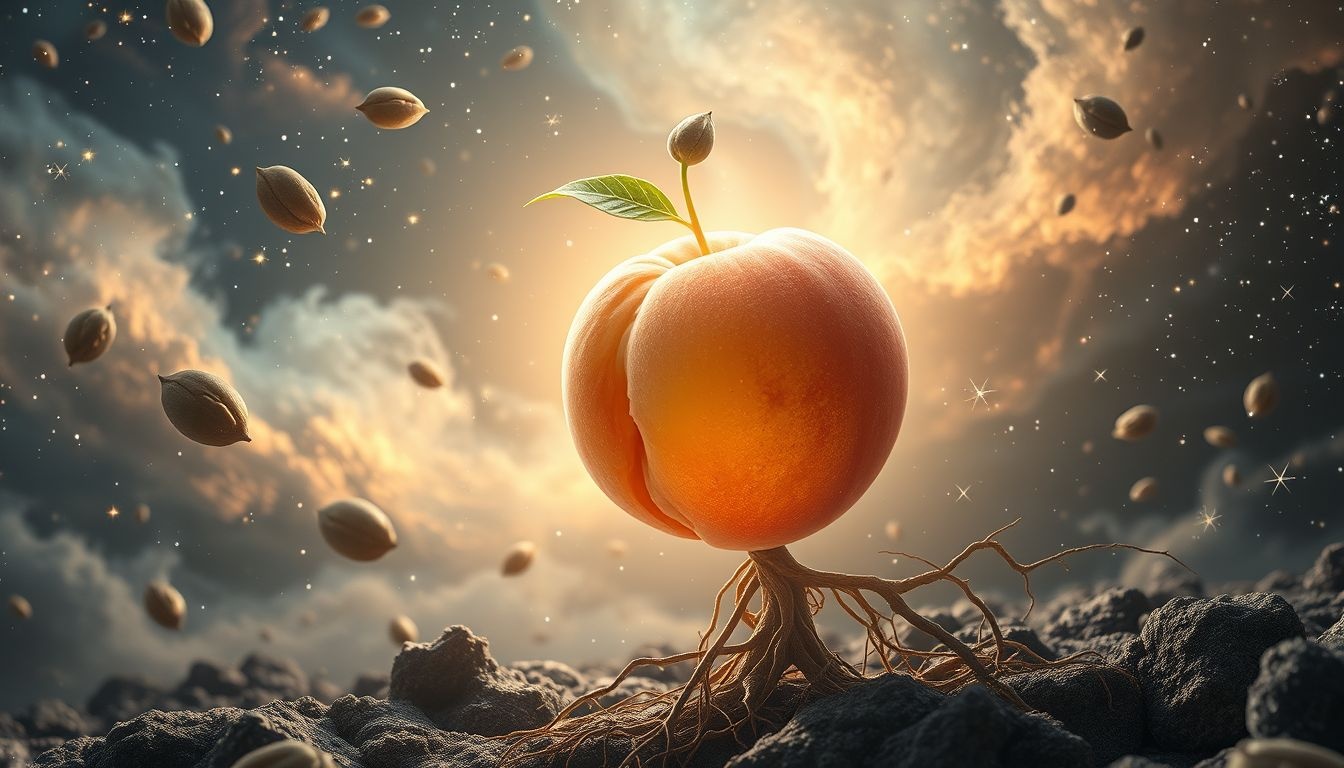 Een perzikpit planten symboliseert nieuwe kansen en groei in dromen.