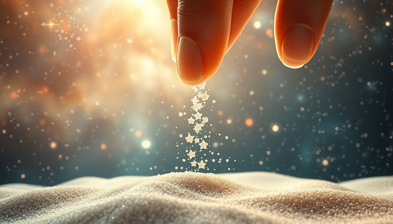 Droom 2 symboliseert vergankelijkheid en verlies van controle door zand.