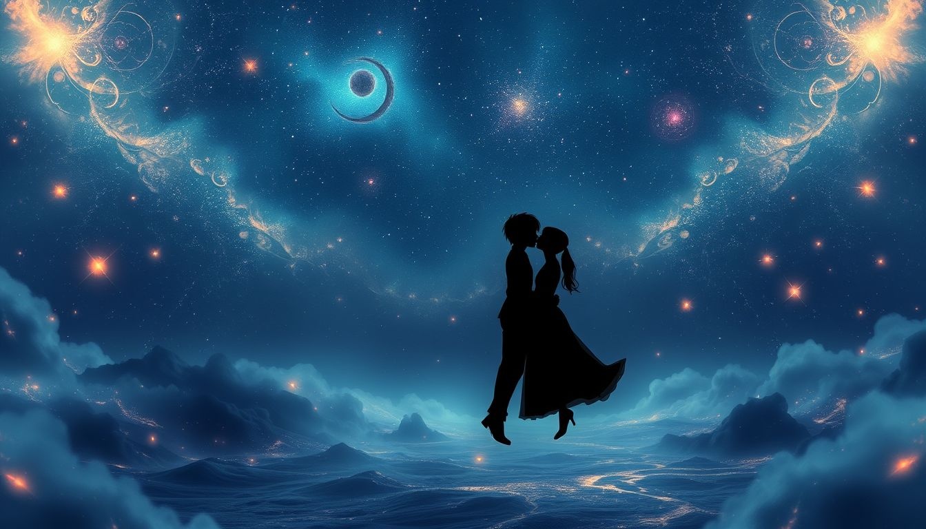 Een kus in een verlaten plek symboliseert gemiste verbondenheid en verlangen.