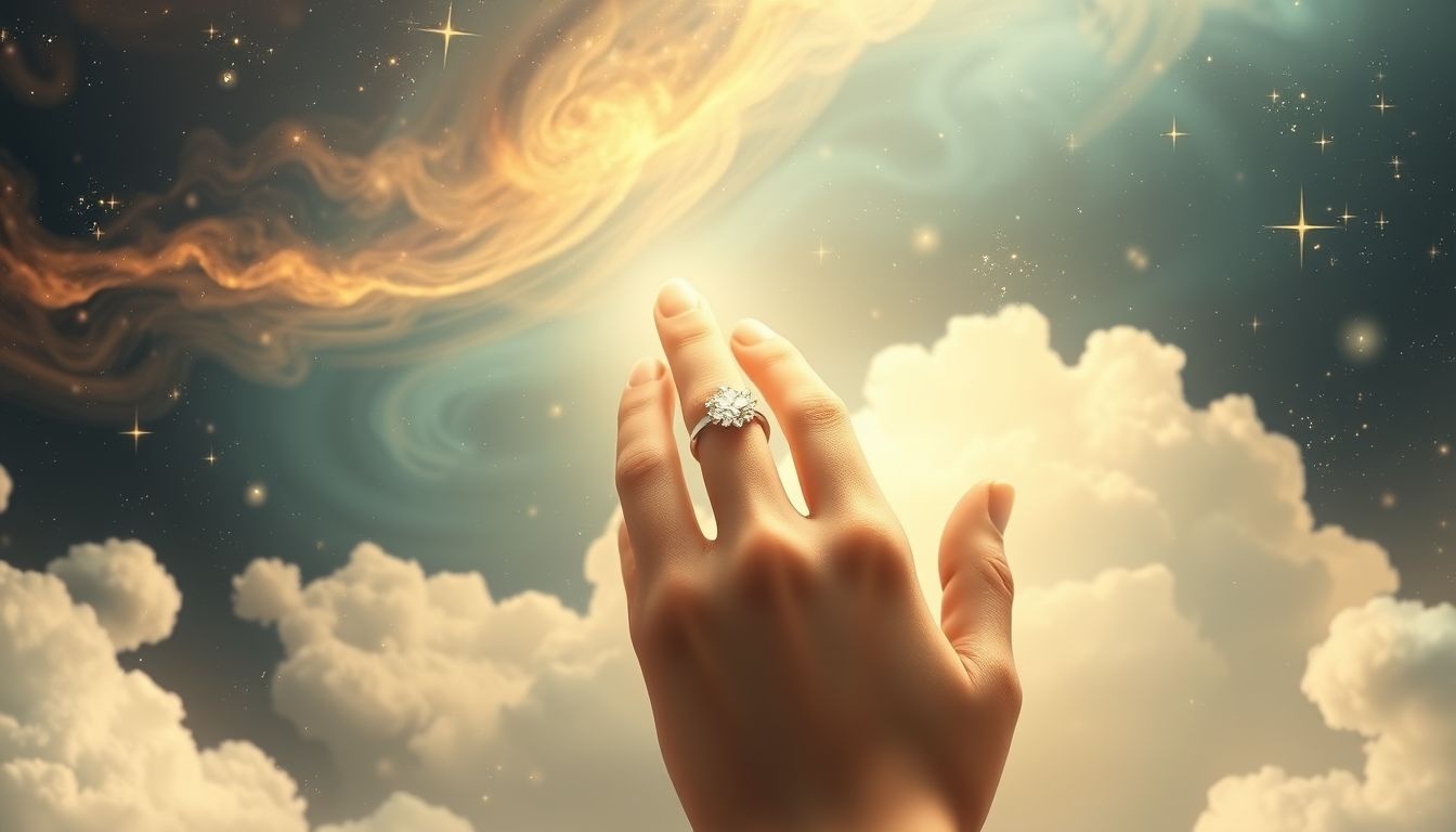 Een ring om de vinger symboliseert vaak verbondenheid en belofte.