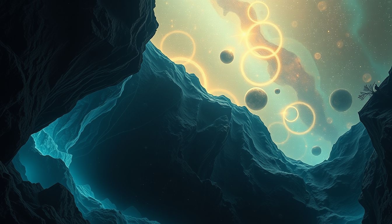 Geluiden in een mijn symboliseren verborgen emoties die omhoogkomen.