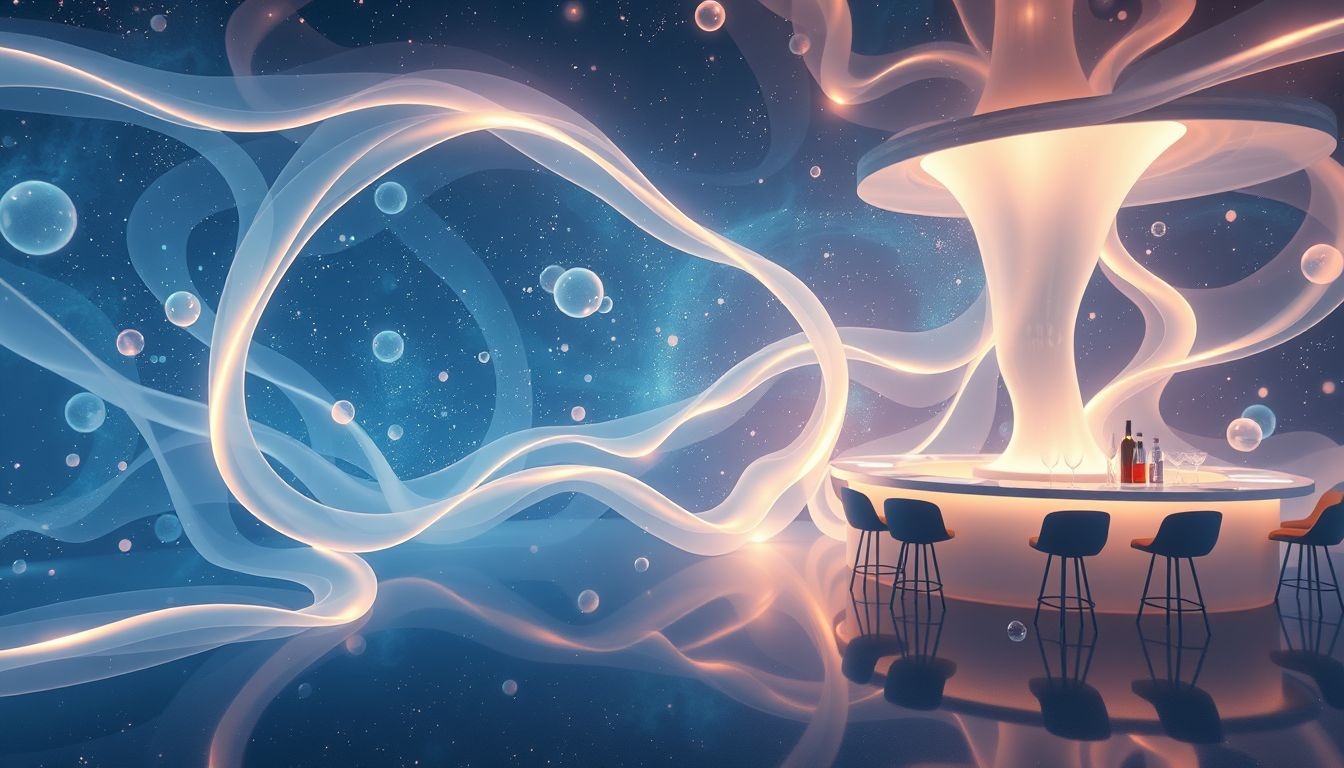 Een duikbar zonder alcohol symboliseert innerlijke zuiverheid en helderheid.