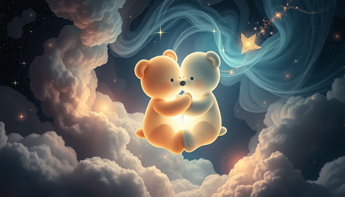 Een knuffelbeer symboliseert troost en verlangen naar geborgenheid.