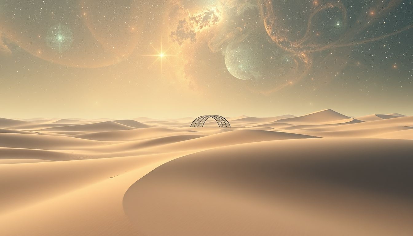 Een molendam in de woestijn symboliseert innerlijke kracht en veerkracht.